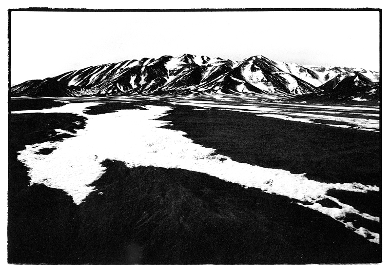 Ladakh in the Himalayas, part of the West of the Sun series of black & white analogue landscape photographs by Toby Deveson. March 2011